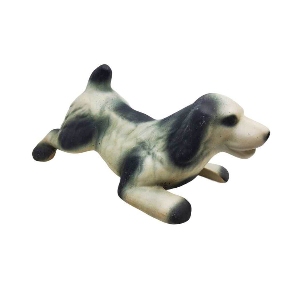 vintage 1950s-60s heavy ceramic spaniel floor tabletop or porch figurine - Picture 4 of 11